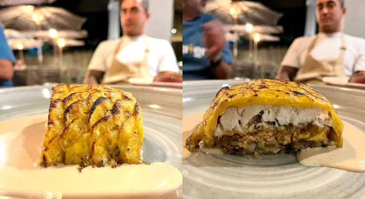 Peixe com Banana e Farofa - Prato do Benedita Cozinha Afetiva
